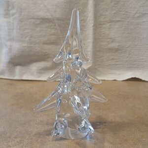 Elegant Clear Glass Tree Sculpture